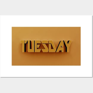 3D Text - Tuesday Posters and Art